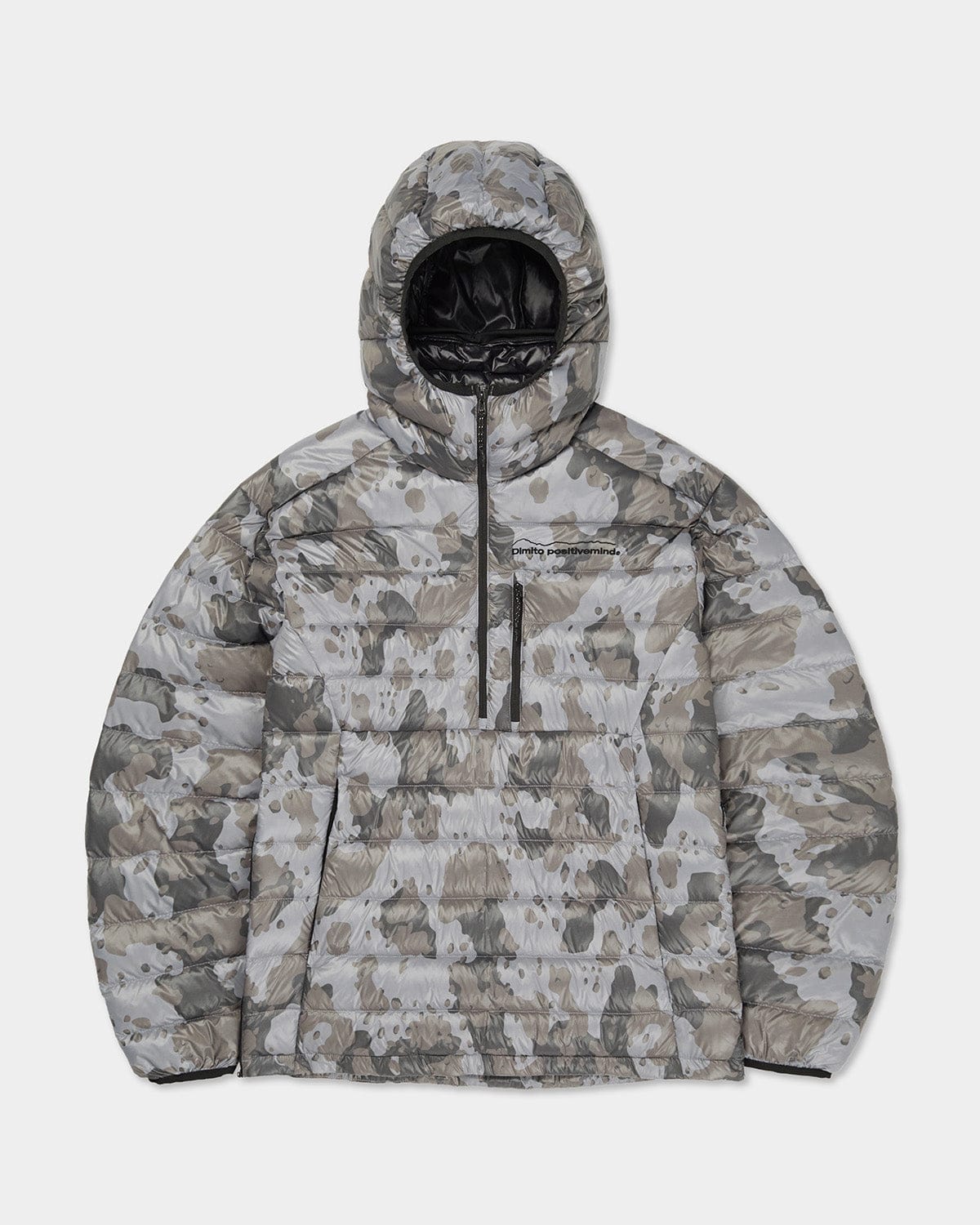 VERT PULLOVER LIGHT DOWN JACKET DOT CAMO GREY