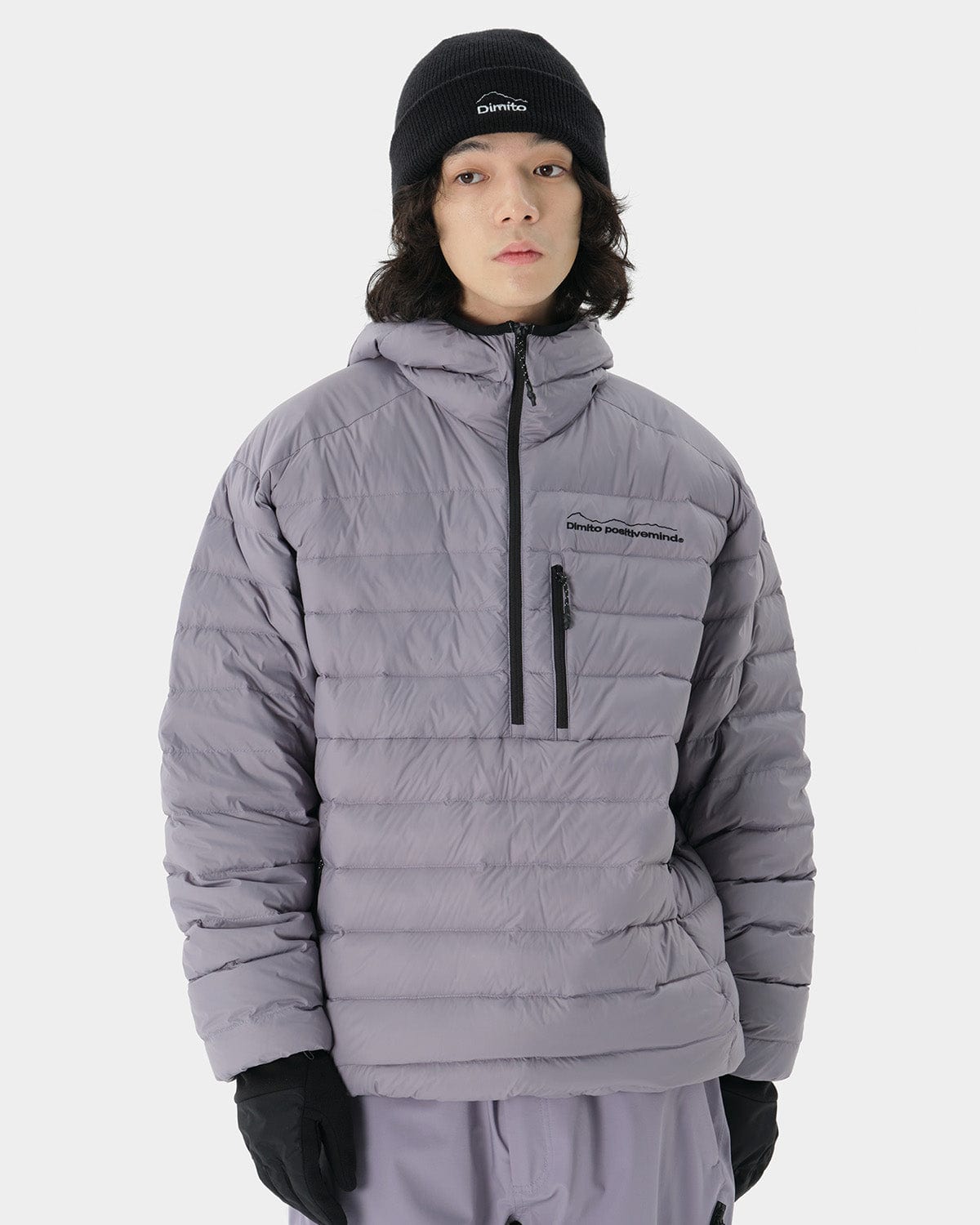 VERT PULLOVER LIGHT DOWN JACKET PURPLE ASH