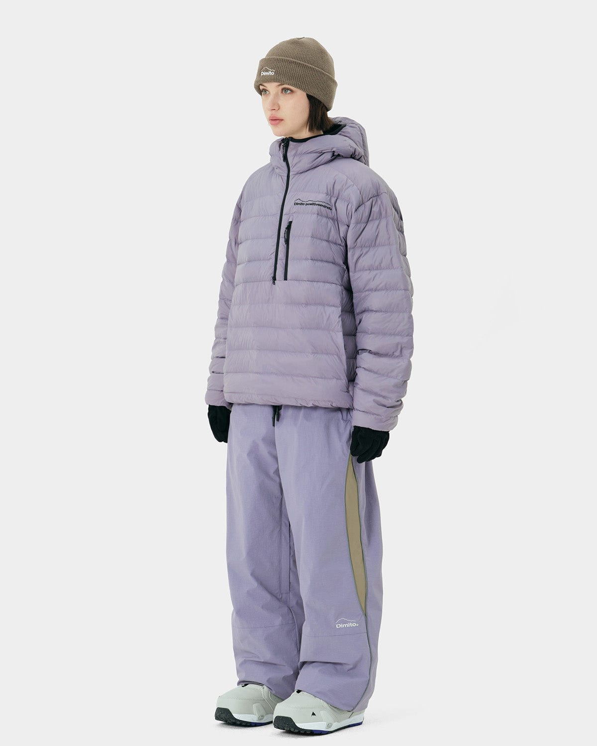 VERT PULLOVER LIGHT DOWN JACKET PURPLE ASH