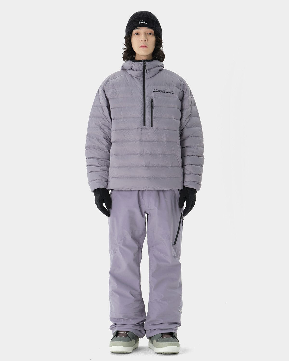 VERT PULLOVER LIGHT DOWN JACKET PURPLE ASH