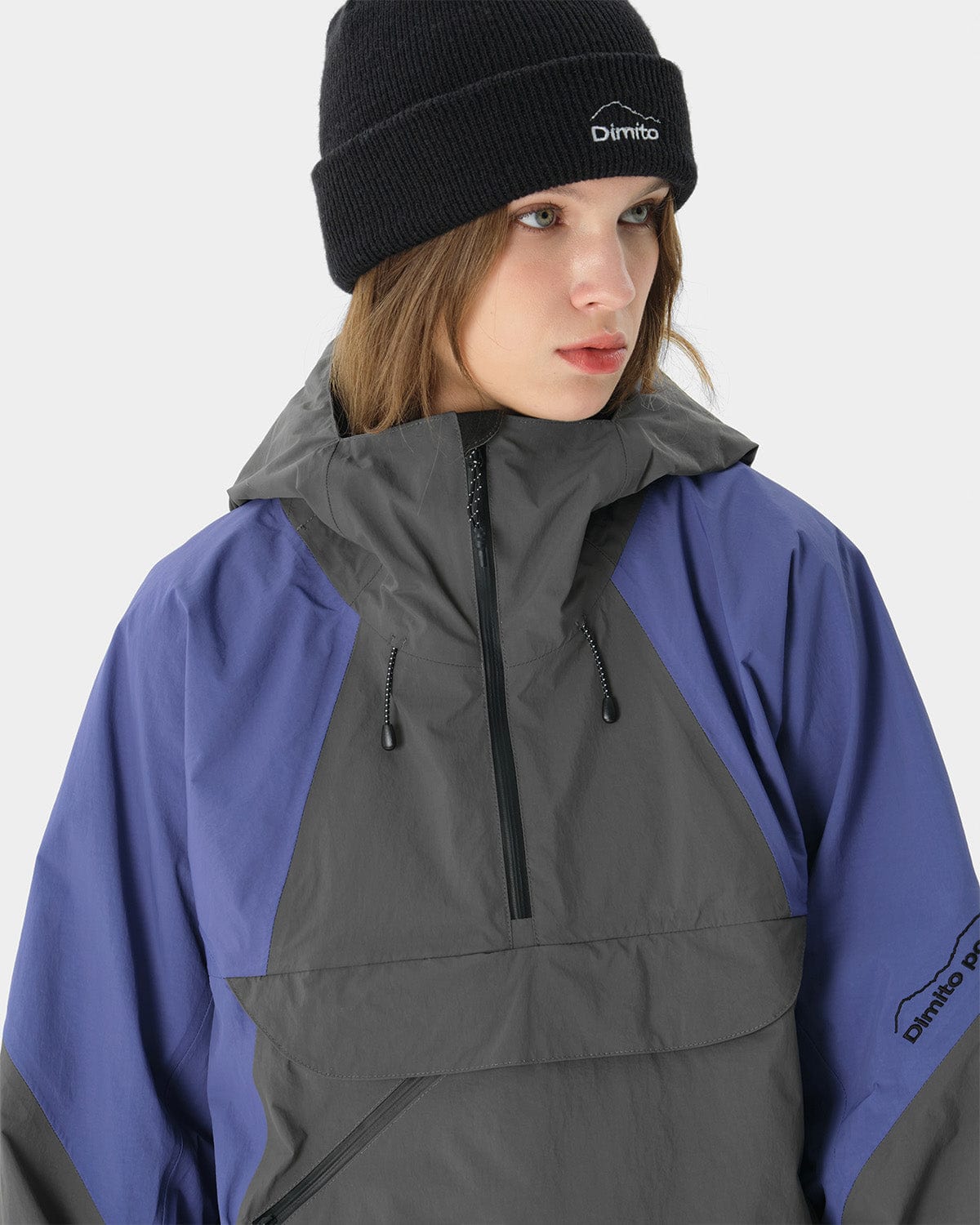 VERT QUASAR 2L PULLOVER JACKET CHARCOAL