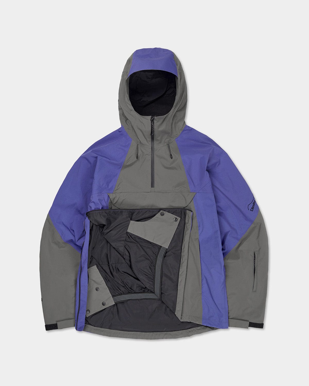 VERT QUASAR 2L PULLOVER JACKET CHARCOAL