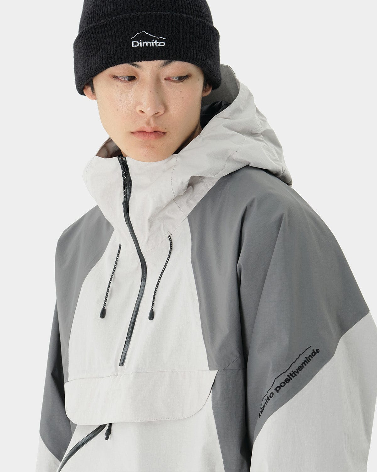 VERT QUASAR 2L PULLOVER JACKET LIGHT GREY