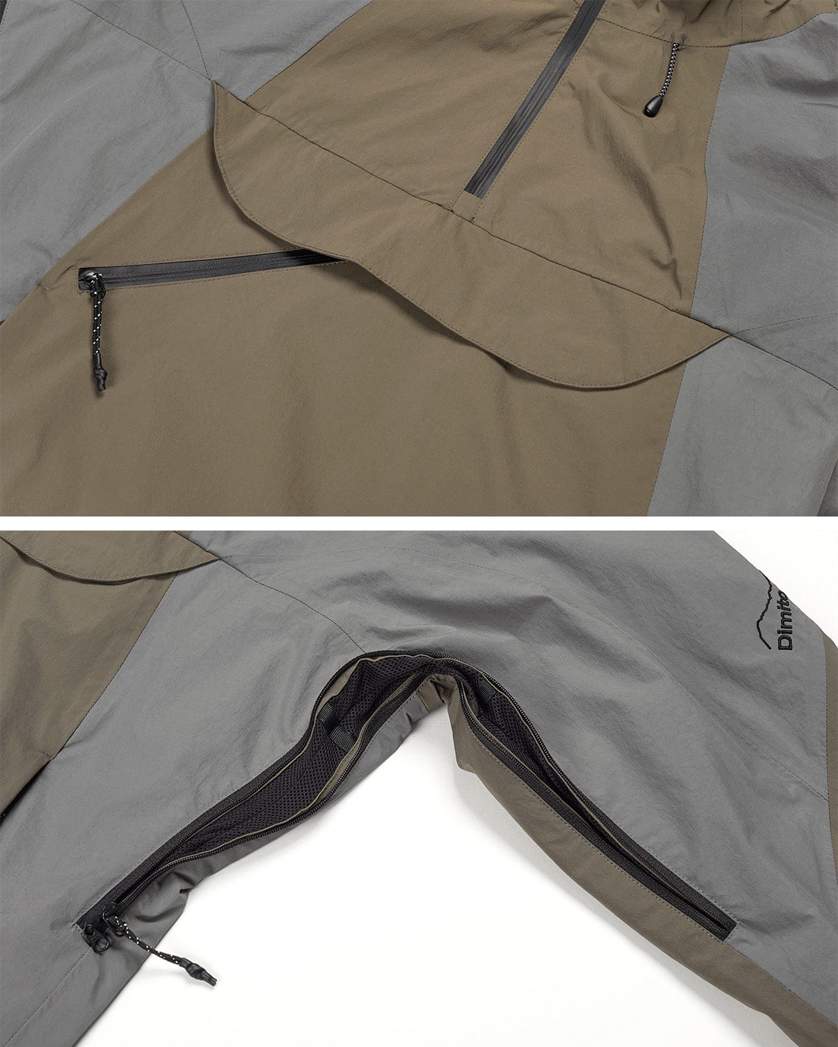 VERT QUASAR 2L PULLOVER JACKET MUD