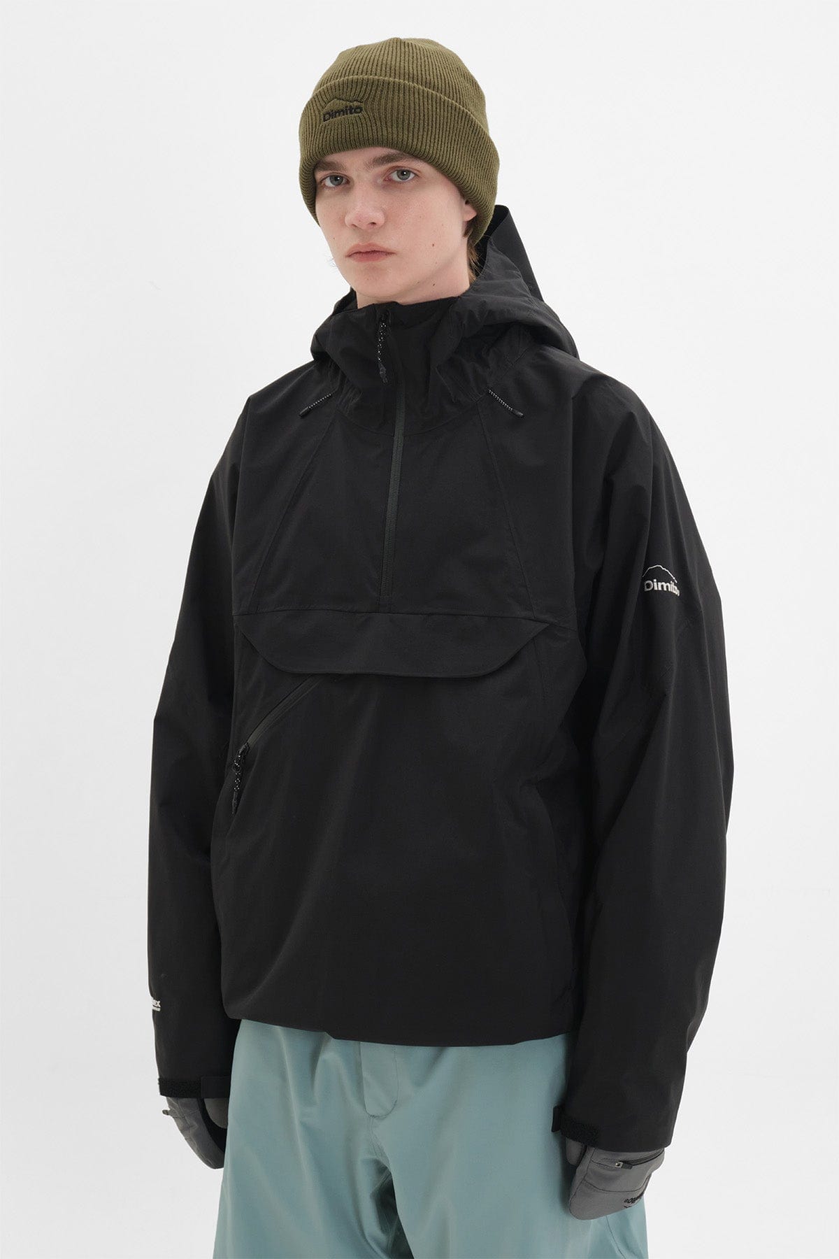 VERT QUASAR SD PULLOVER JACKET BLACK