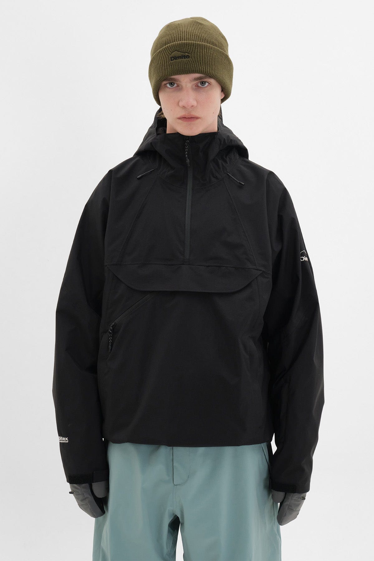 VERT QUASAR SD PULLOVER JACKET BLACK