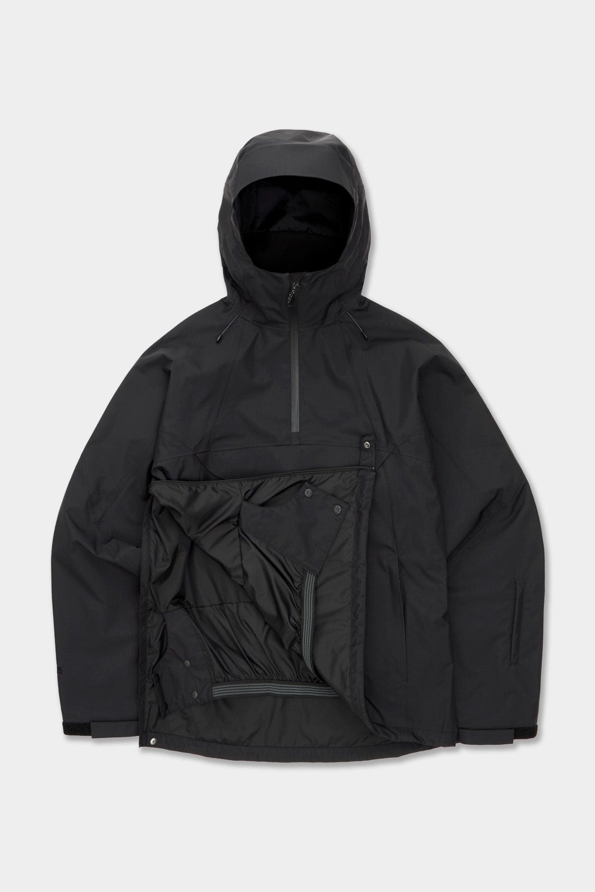 VERT QUASAR SD PULLOVER JACKET BLACK