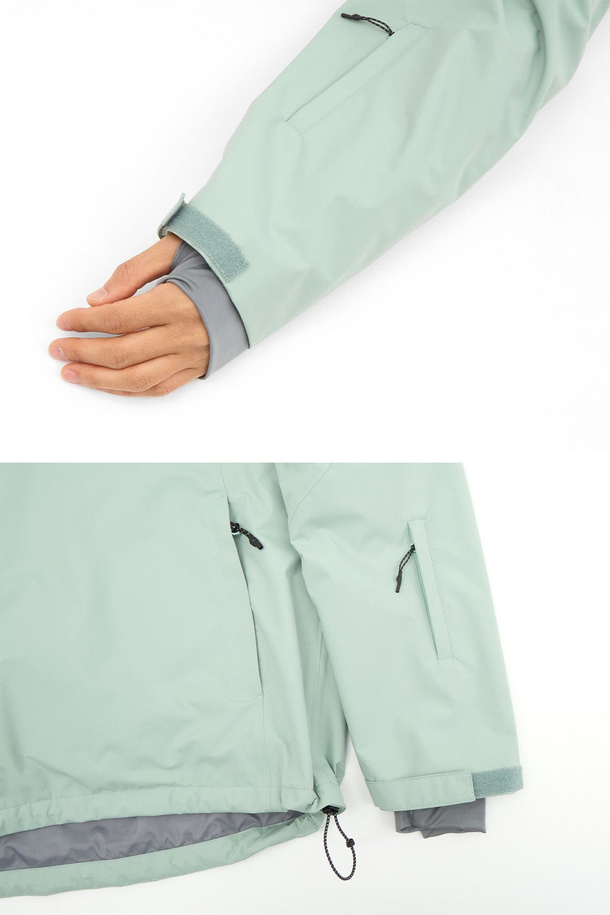 VERT QUASAR SD PULLOVER JACKET SLATE MINT