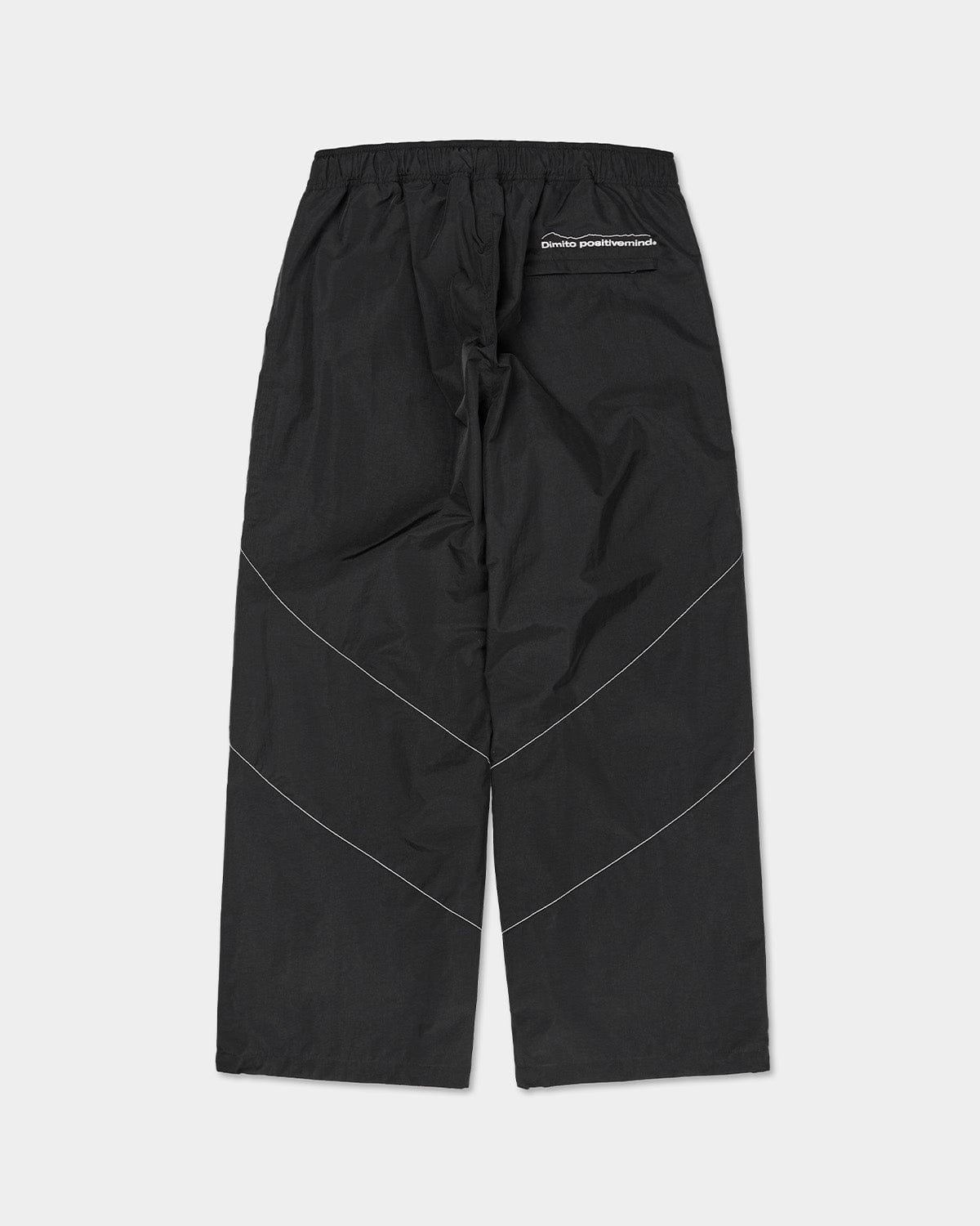 VERT RUNNER LINE PANTS BLACK (Semi Wide Fit)