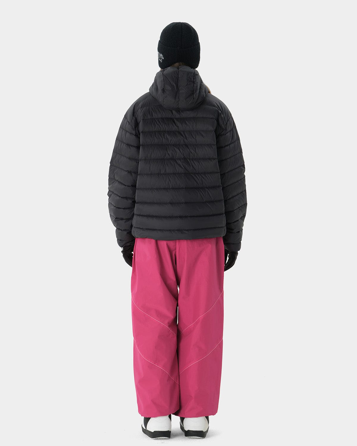 VERT RUNNER LINE PANTS CHERRY (Semi Wide Fit)