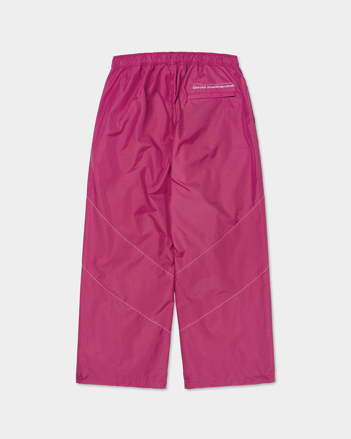 VERT RUNNER LINE PANTS CHERRY (Semi Wide Fit)