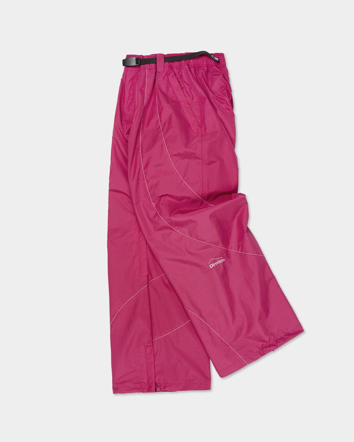 VERT RUNNER LINE PANTS CHERRY (Semi Wide Fit)