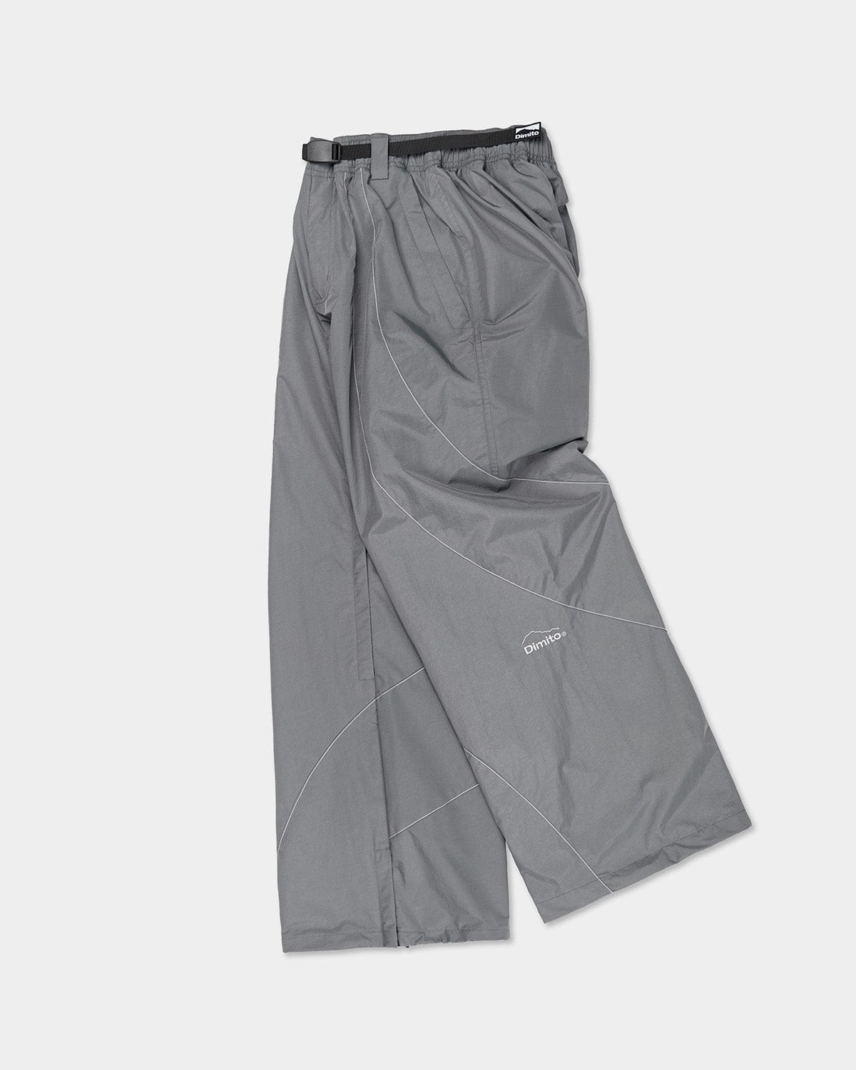 VERT RUNNER LINE PANTS STEEL GREY (Semi Wide Fit)