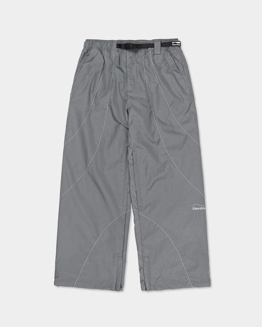 VERT RUNNER LINE PANTS STEEL GREY (Semi Wide Fit)