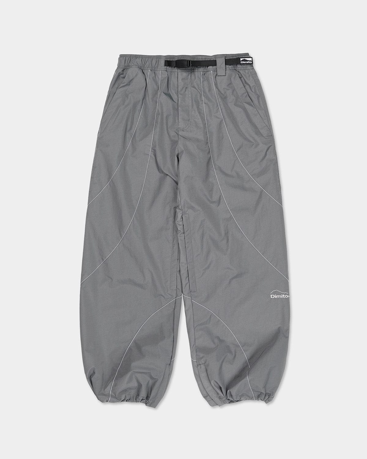 VERT RUNNER LINE PANTS STEEL GREY (Semi Wide Fit)