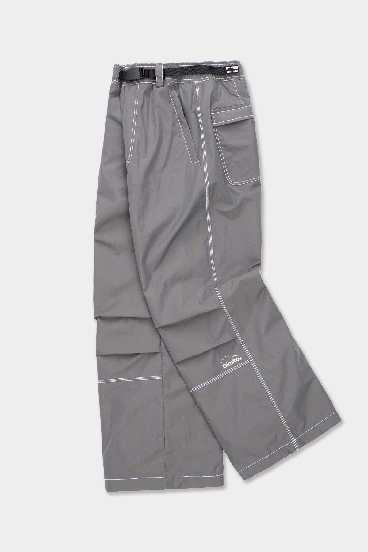 VERT STITCHED BIG PANTS COOL GREY (Wide Fit)