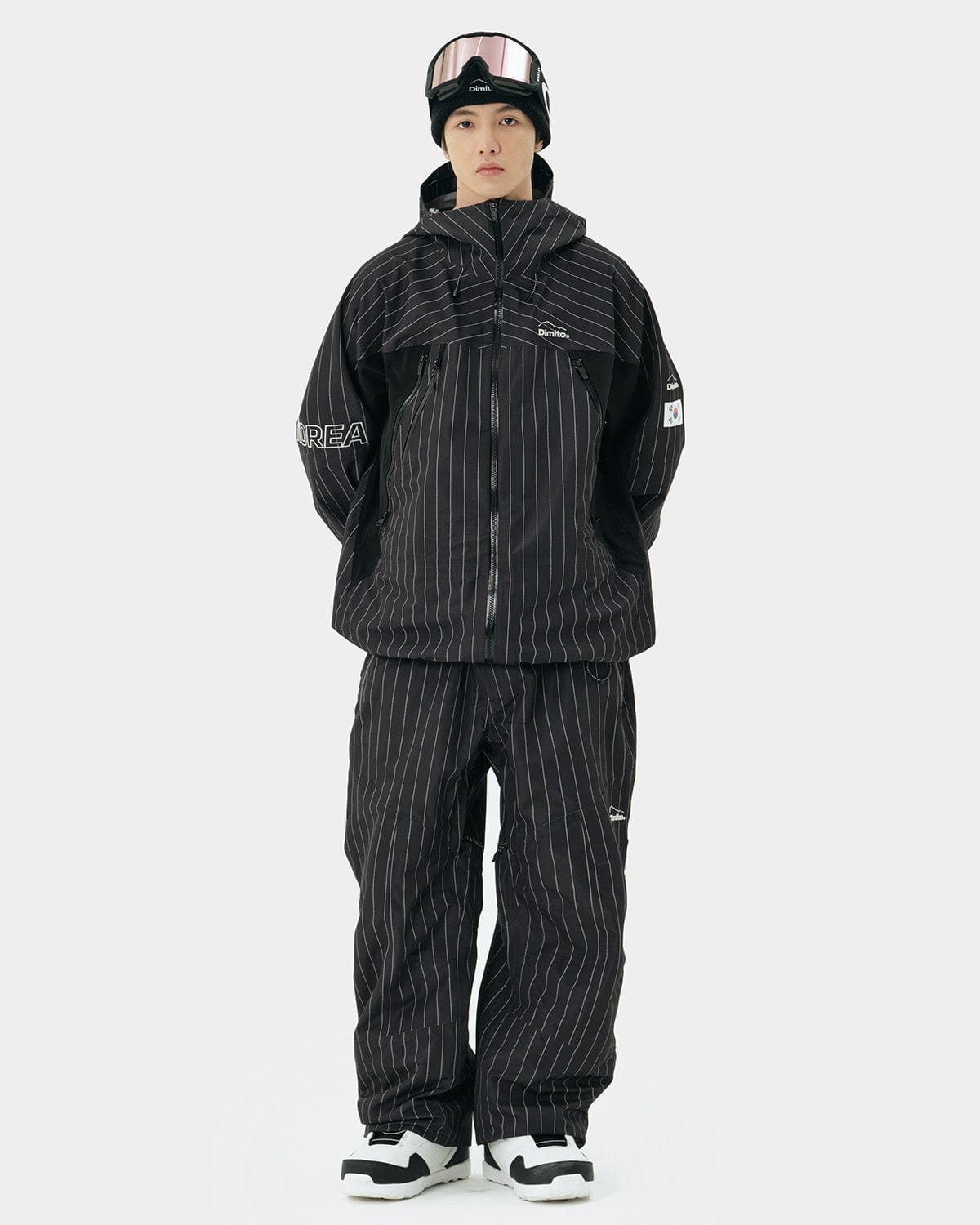 VERT TEAM KOREA REPLICA 23 LEVEL 2L PANTS BLACK STRIPE (Standard Fit)