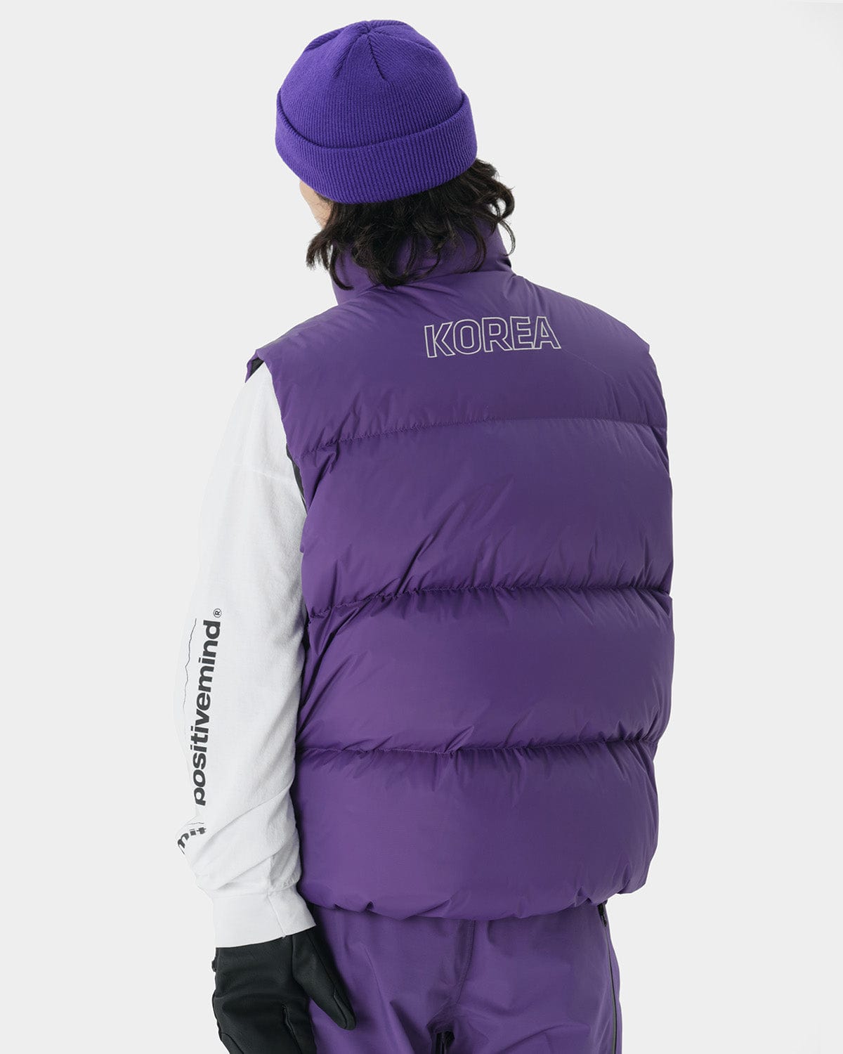 VERT TEAM KOREA REPLICA 23 REVERSIBLE DOWN VEST PURPLE