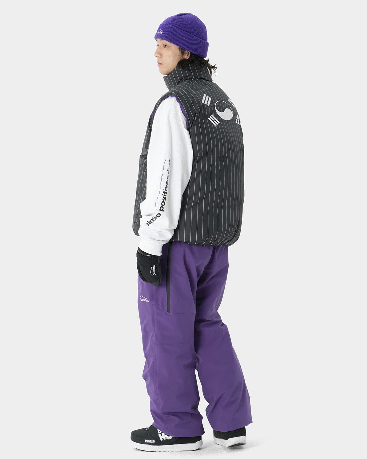 VERT TEAM KOREA REPLICA 23 REVERSIBLE DOWN VEST PURPLE