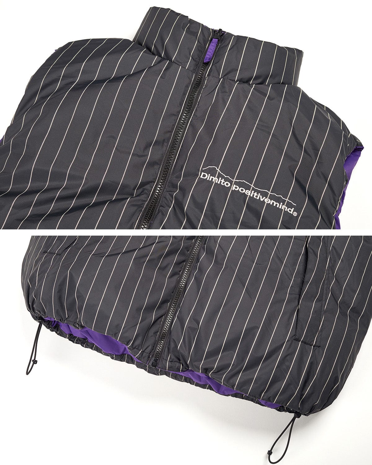 VERT TEAM KOREA REPLICA 23 REVERSIBLE DOWN VEST PURPLE