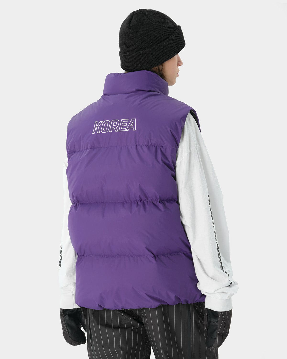 VERT TEAM KOREA REPLICA 23 REVERSIBLE DOWN VEST PURPLE