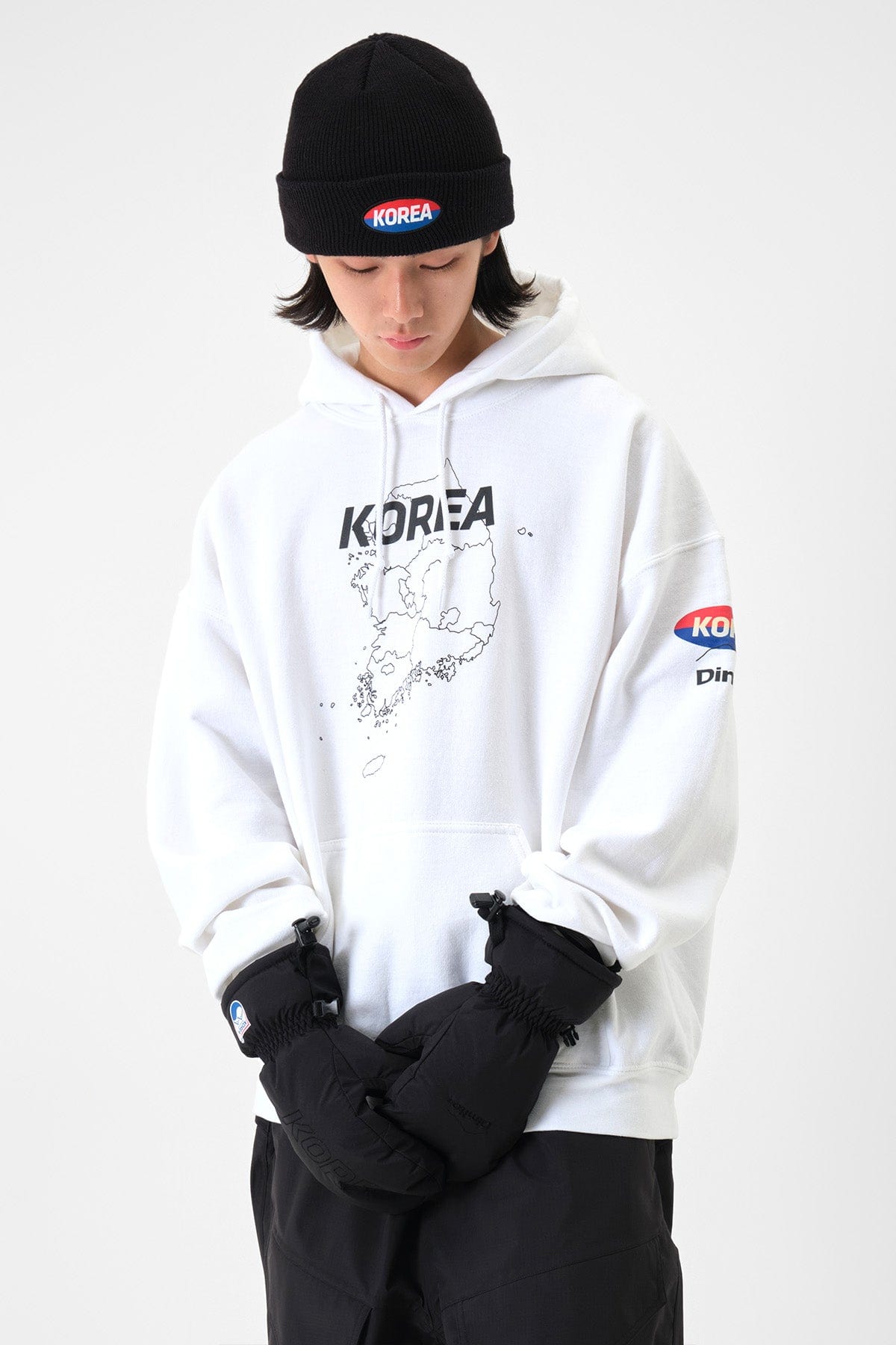 VERT TEAM KOREA REPLICA BOX LOGO HOODIE WHITE