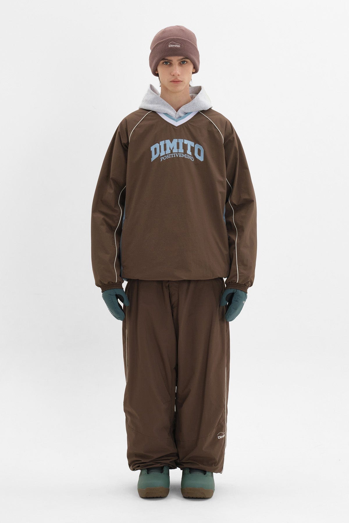 VERT TEAM NY PULLOVER BROWN