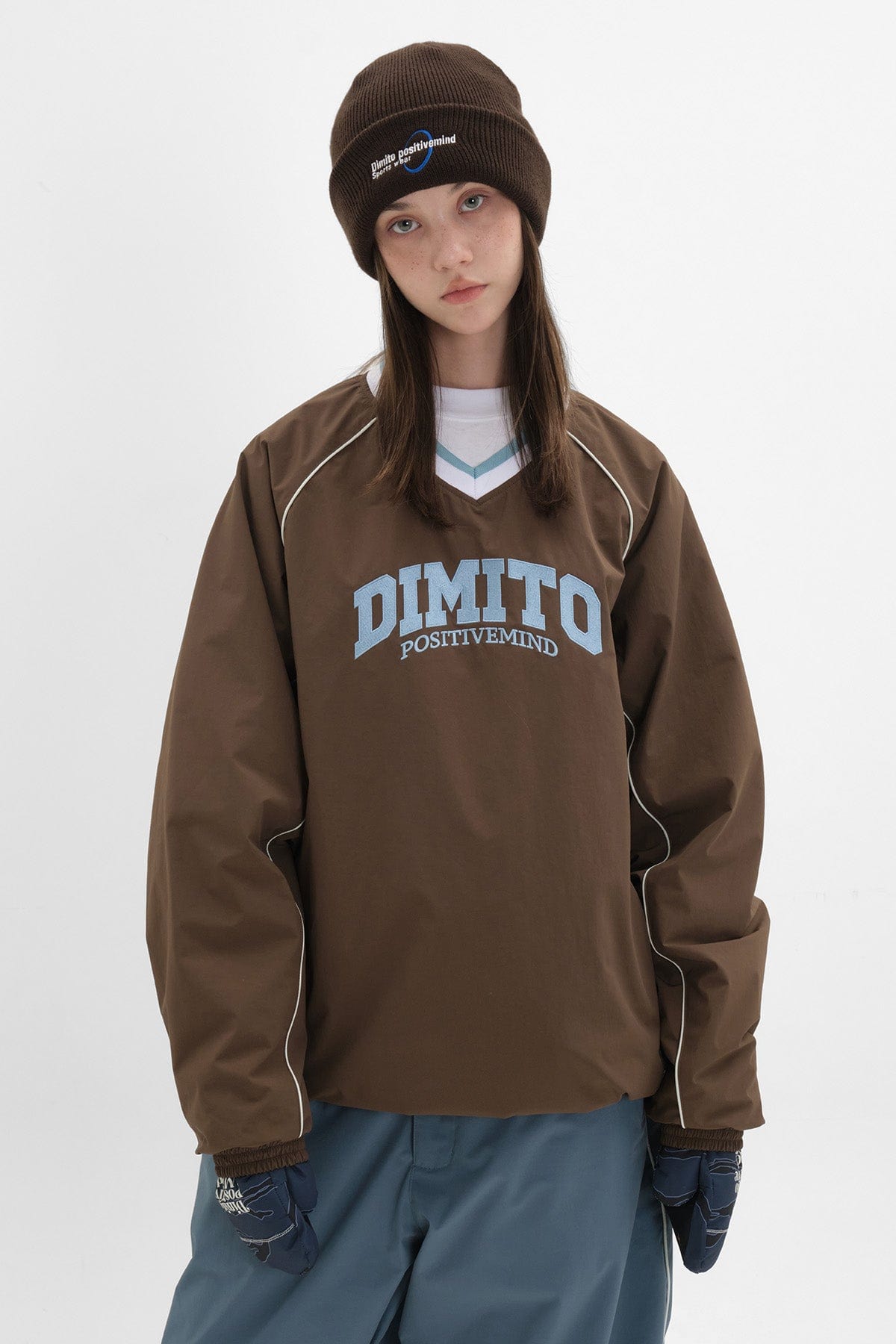 VERT TEAM NY PULLOVER BROWN