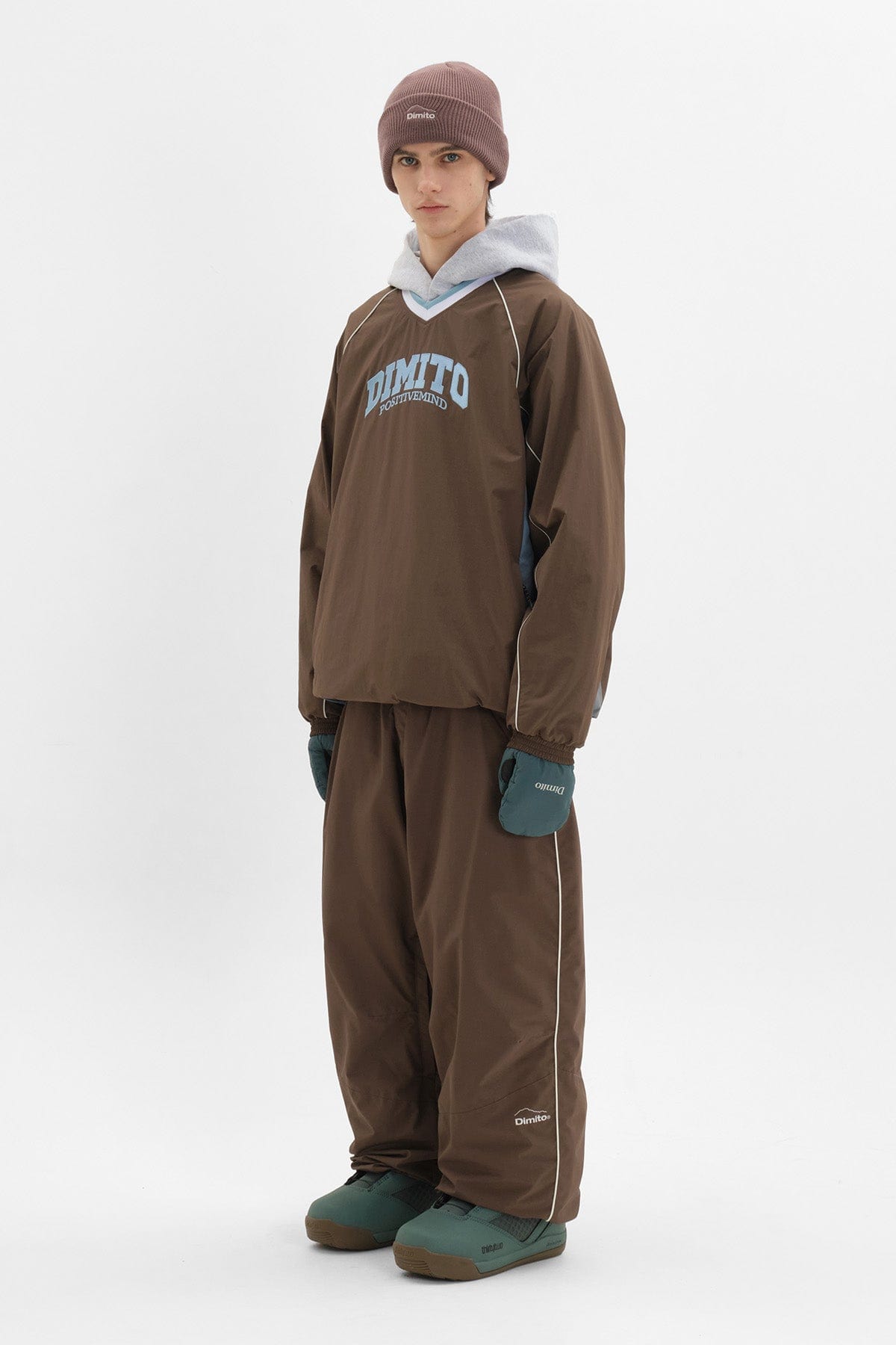 VERT TEAM NY PULLOVER BROWN