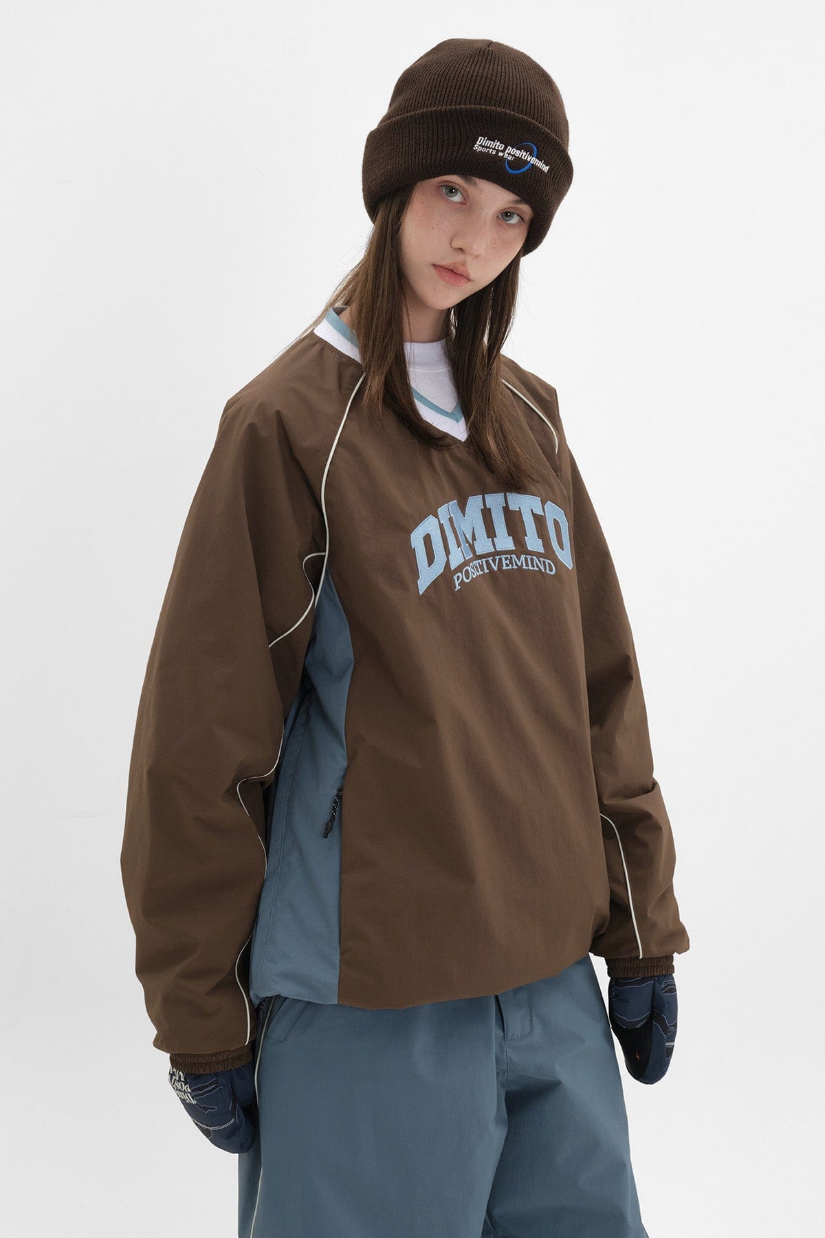 VERT TEAM NY PULLOVER BROWN