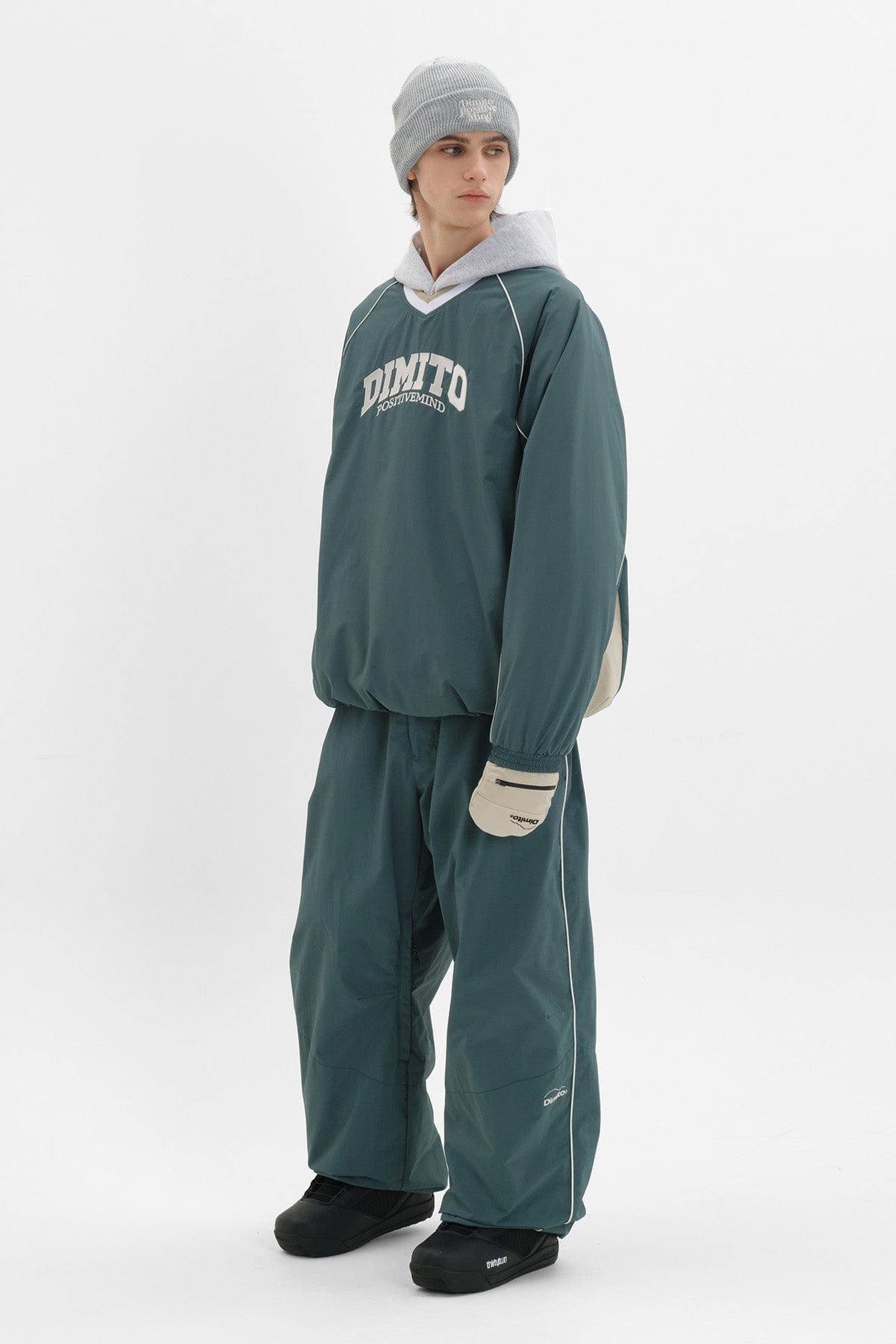 VERT TEAM NY PULLOVER TEAL GREEN