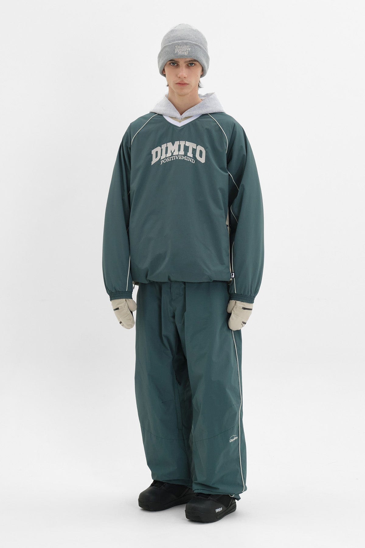 VERT TEAM NY PULLOVER TEAL GREEN