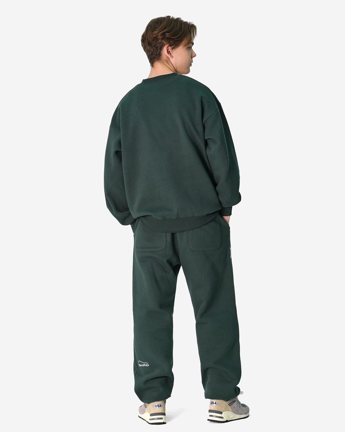 VERT TEAM SWEATPANTS FOREST GREEN