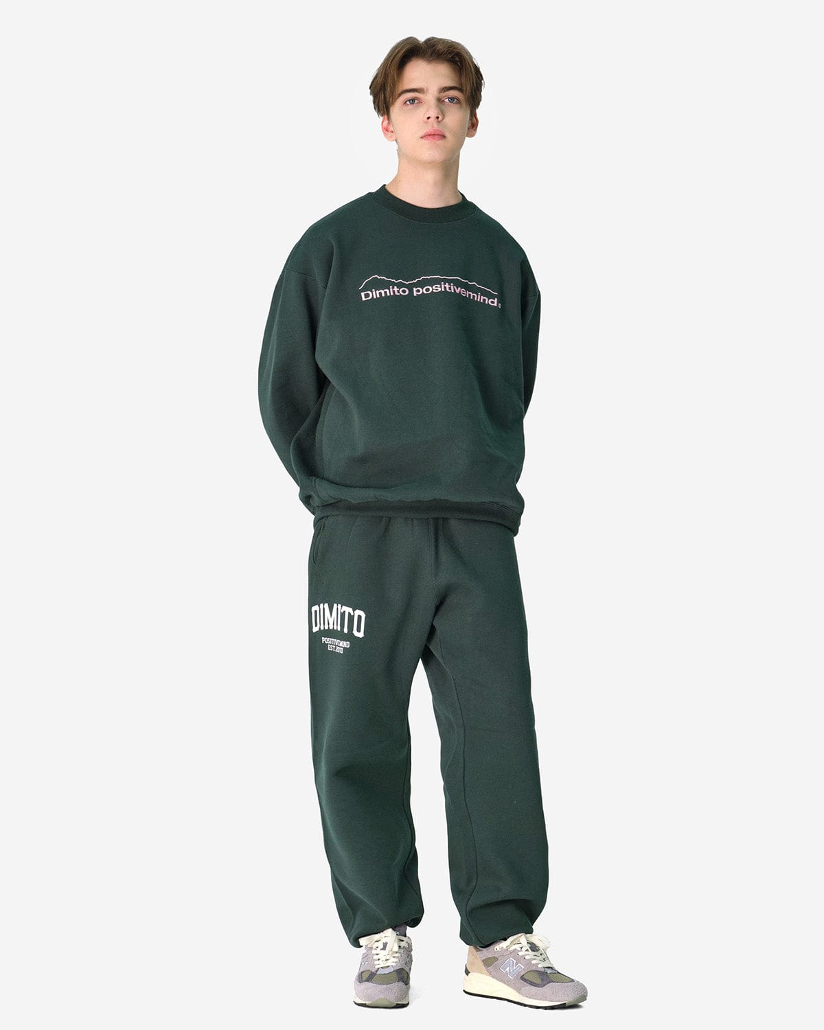 VERT TEAM SWEATPANTS FOREST GREEN