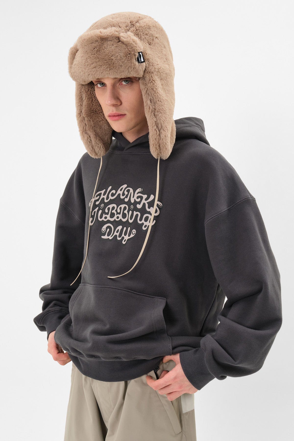 VERT TJD HOODIE CHARCOAL