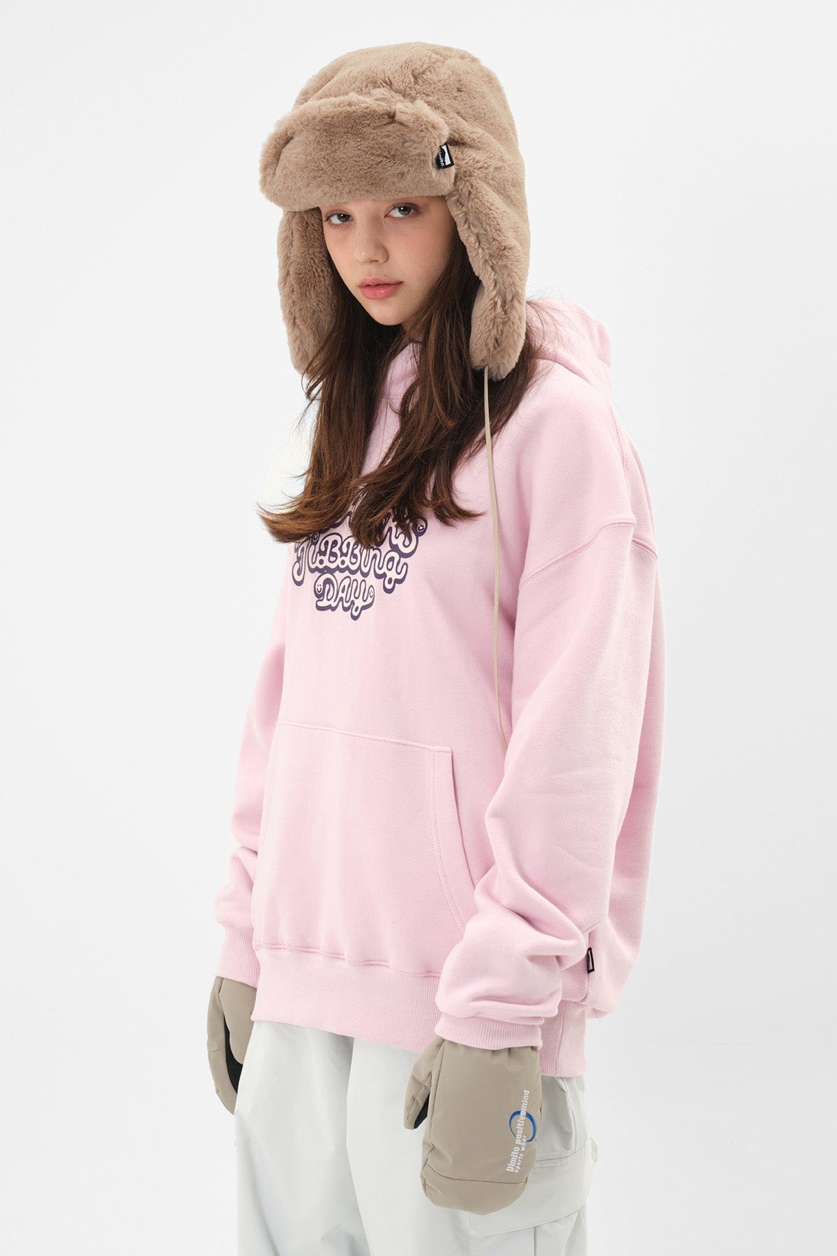 VERT TJD HOODIE LIGHT PINK