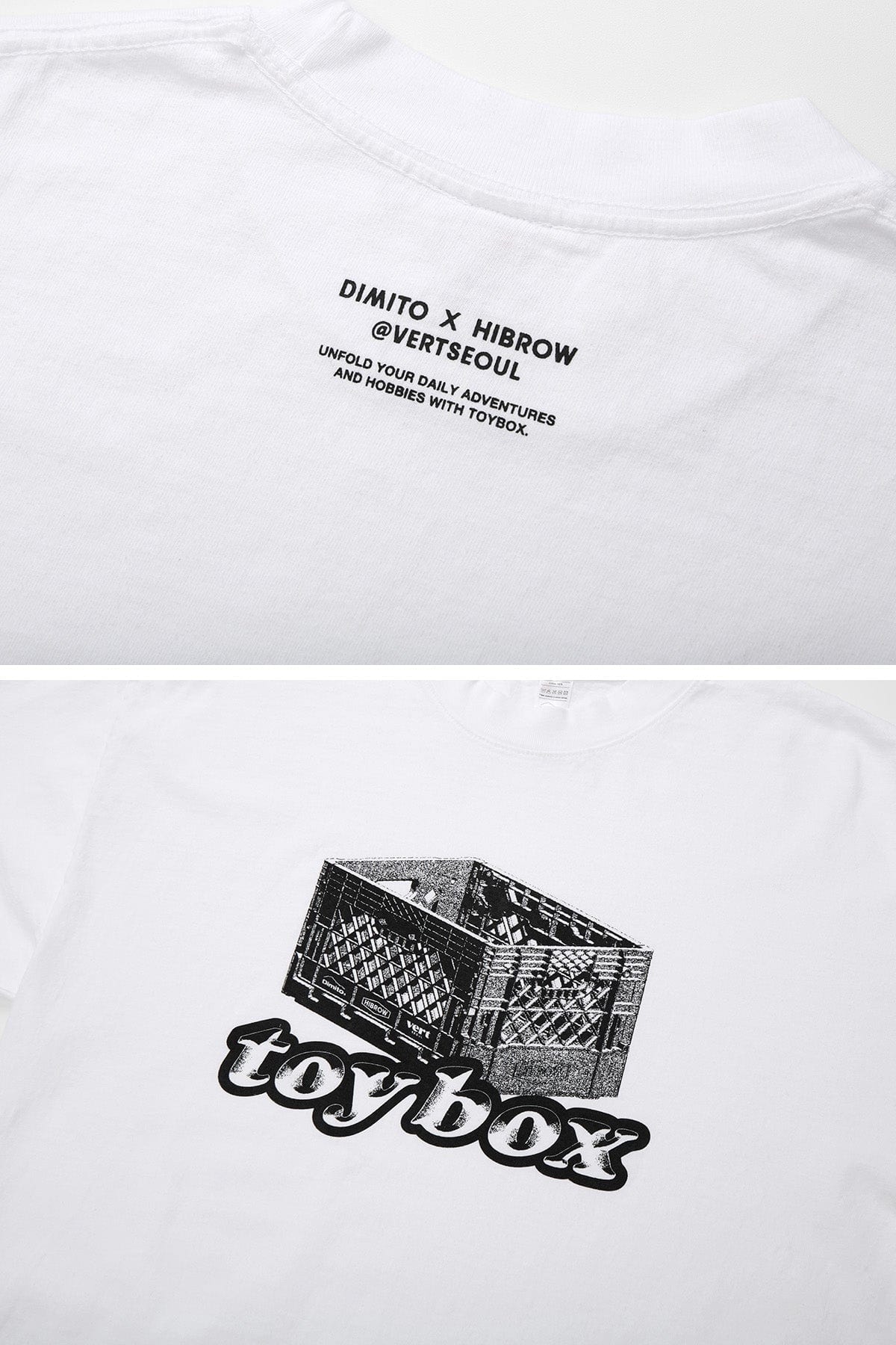 VERT TOYBOX (DIMITO x HIBROW) SSV GD 6.5OZ TEE WHITE