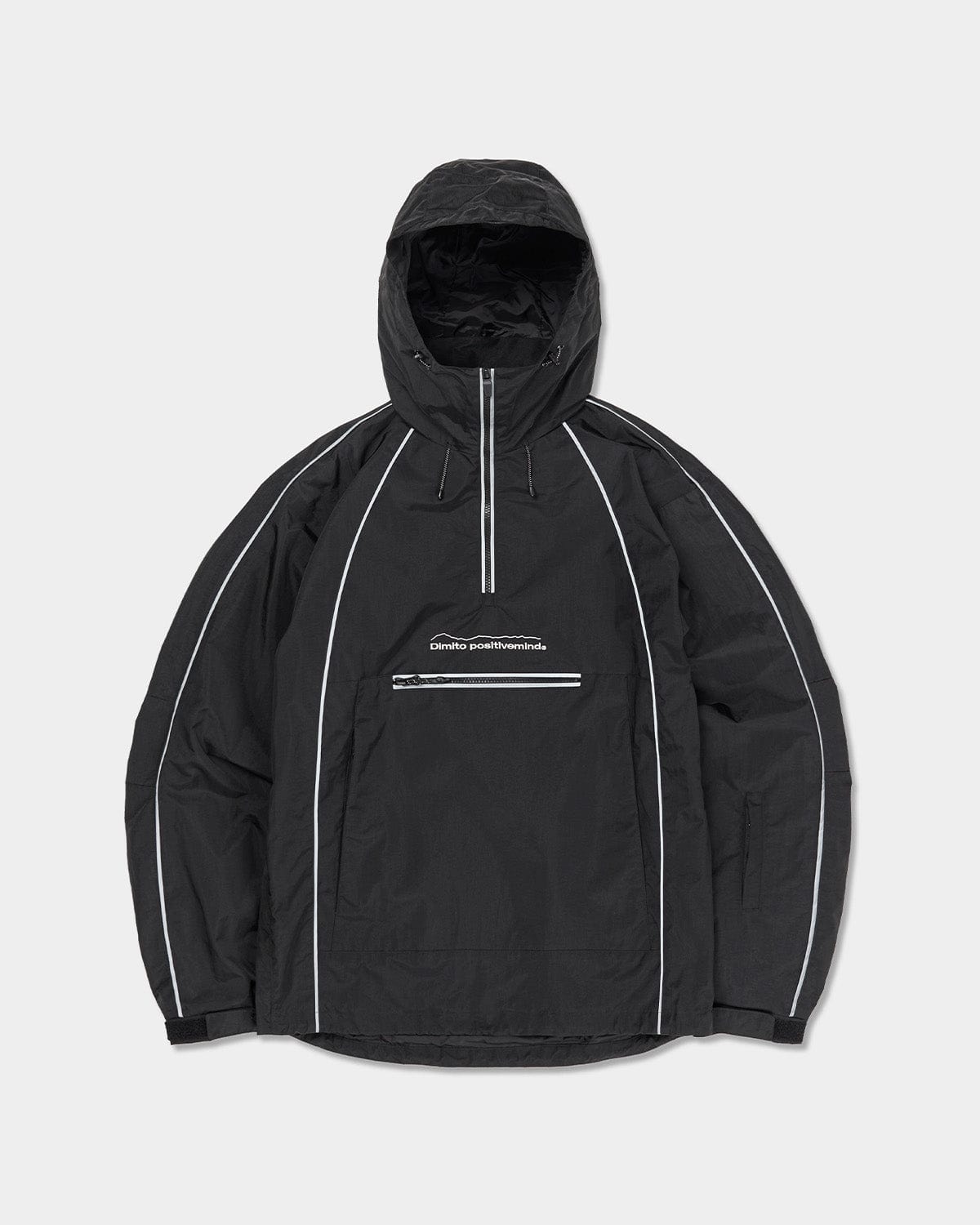 VERT TRACK PULLOVER JACKET BLACK