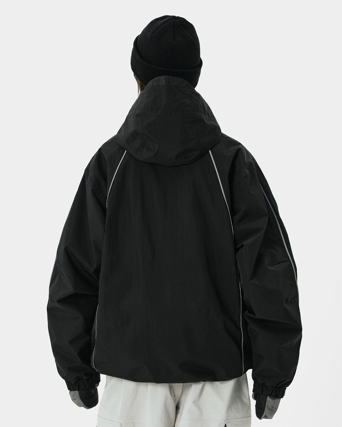 VERT TRACK PULLOVER JACKET BLACK