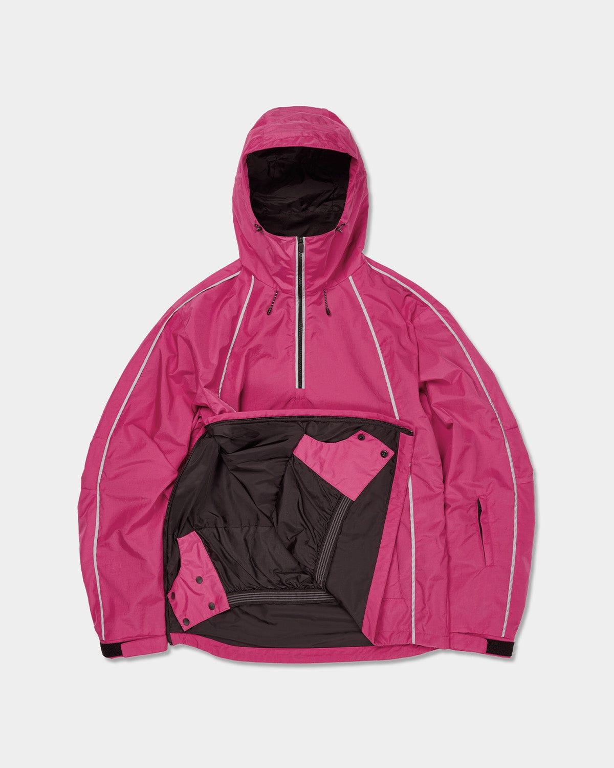 VERT TRACK PULLOVER JACKET CHERRY