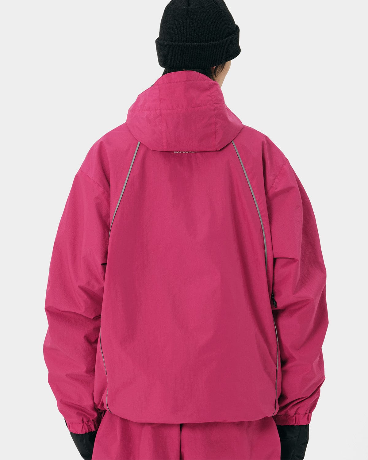 VERT TRACK PULLOVER JACKET CHERRY