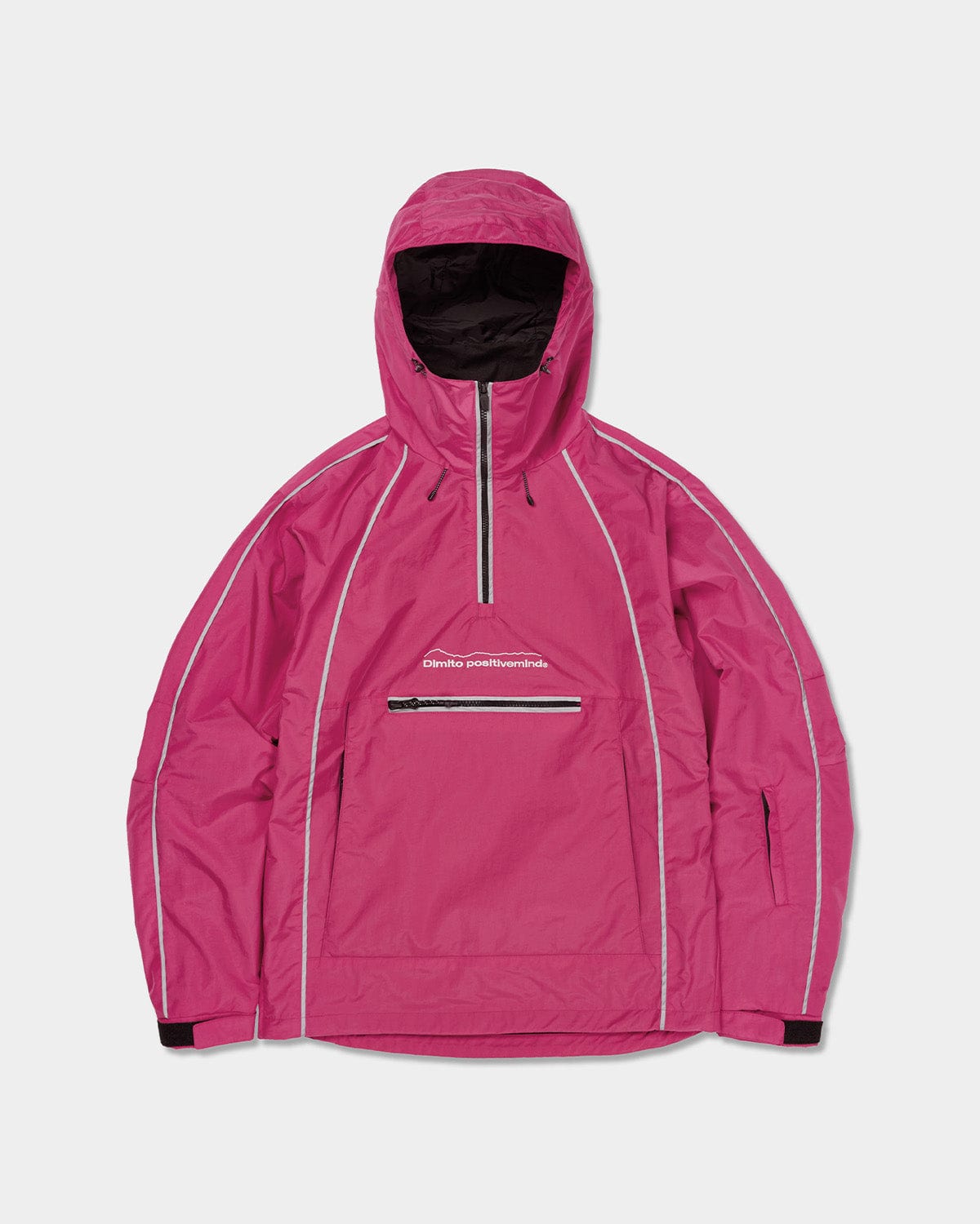 VERT TRACK PULLOVER JACKET CHERRY