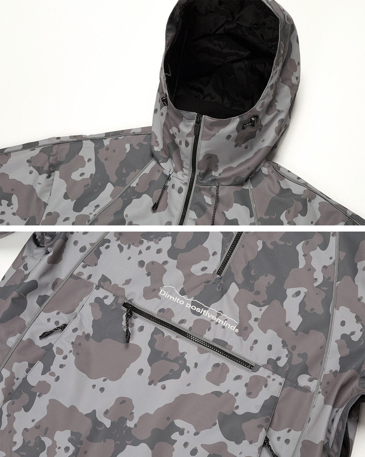 VERT TRACK PULLOVER JACKET DOT CAMO GREY