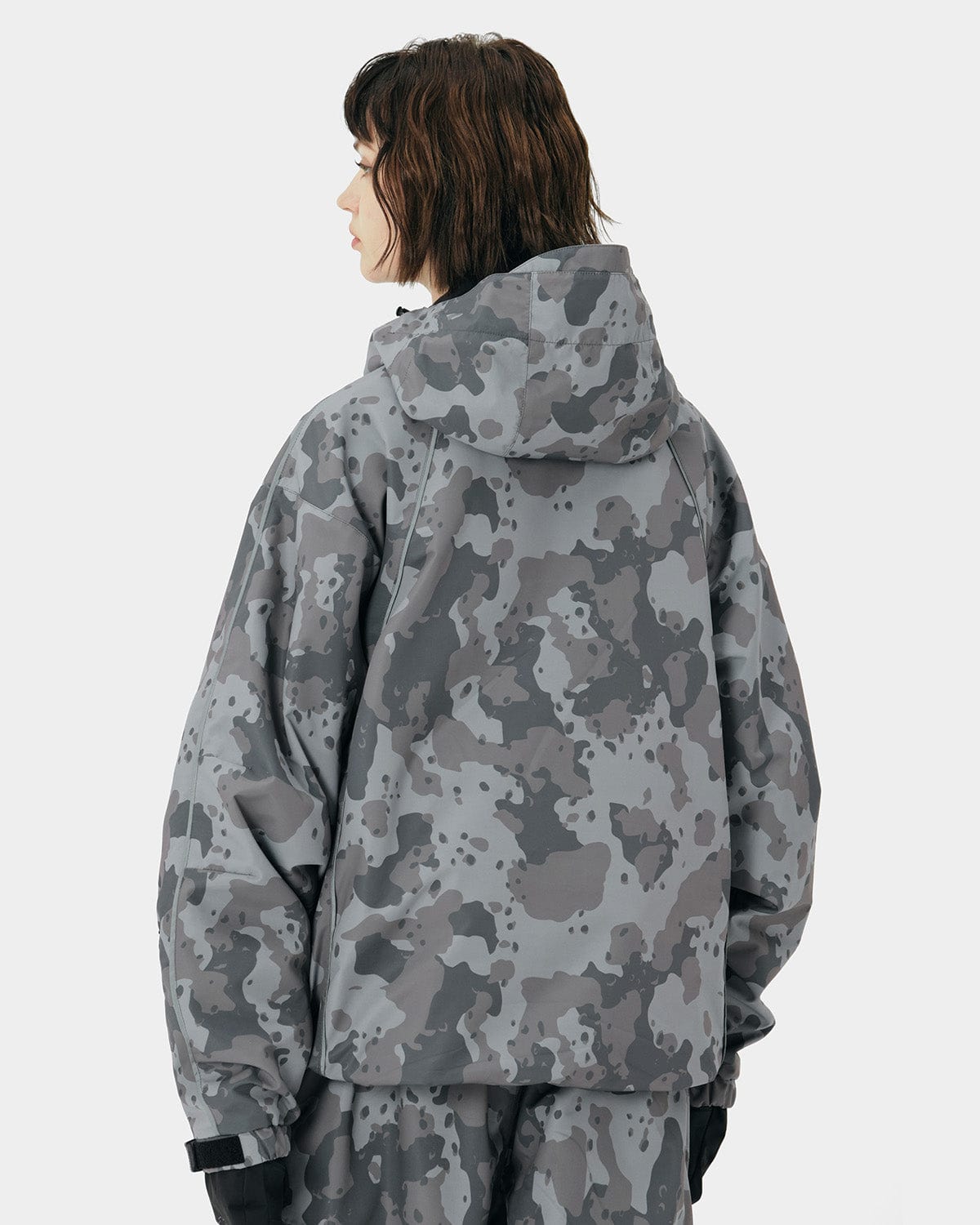 VERT TRACK PULLOVER JACKET DOT CAMO GREY