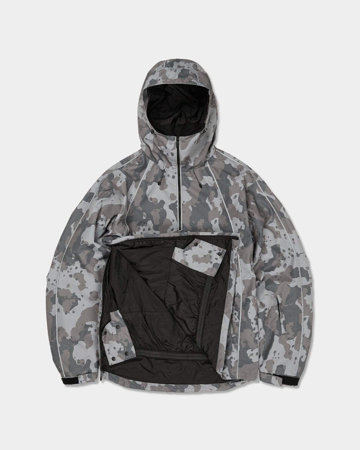 VERT TRACK PULLOVER JACKET DOT CAMO GREY