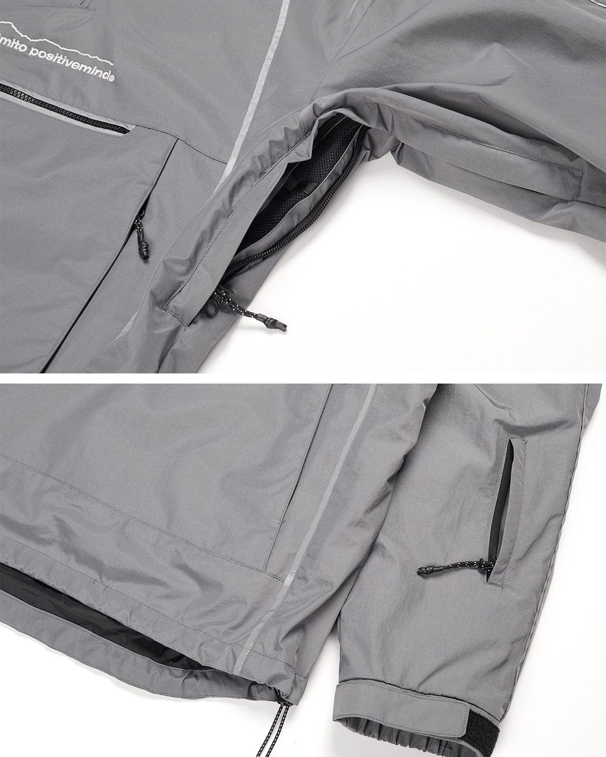 VERT TRACK PULLOVER JACKET STEEL GREY