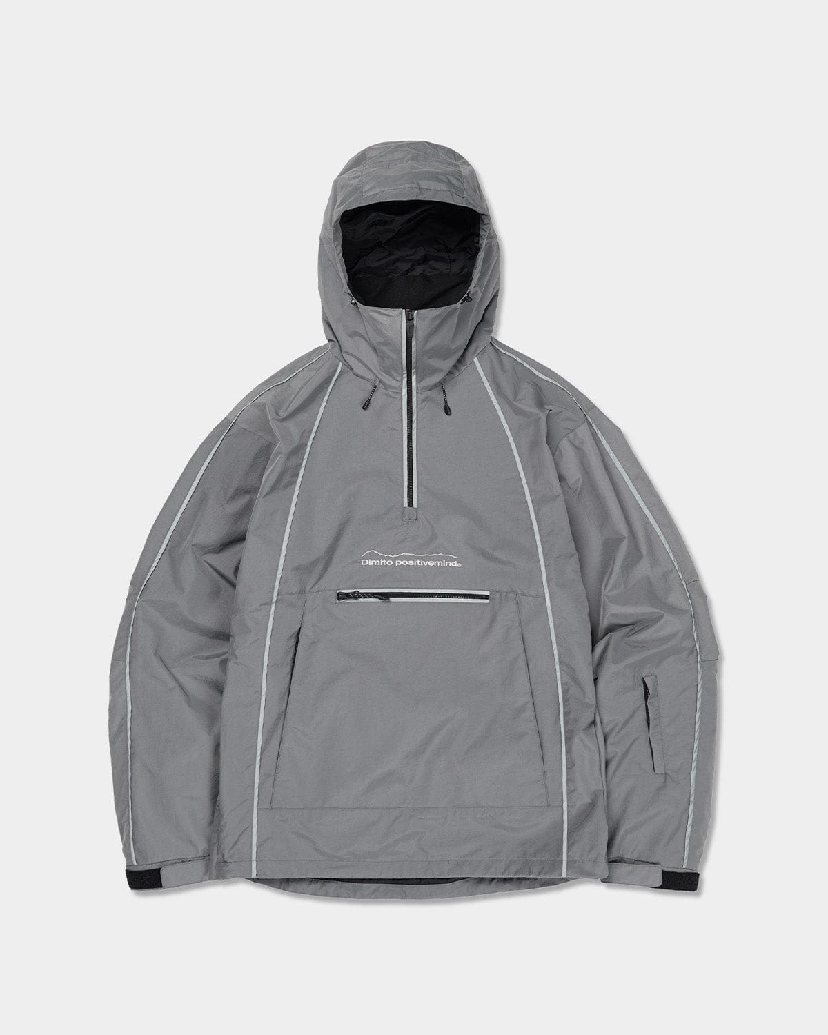 VERT TRACK PULLOVER JACKET STEEL GREY