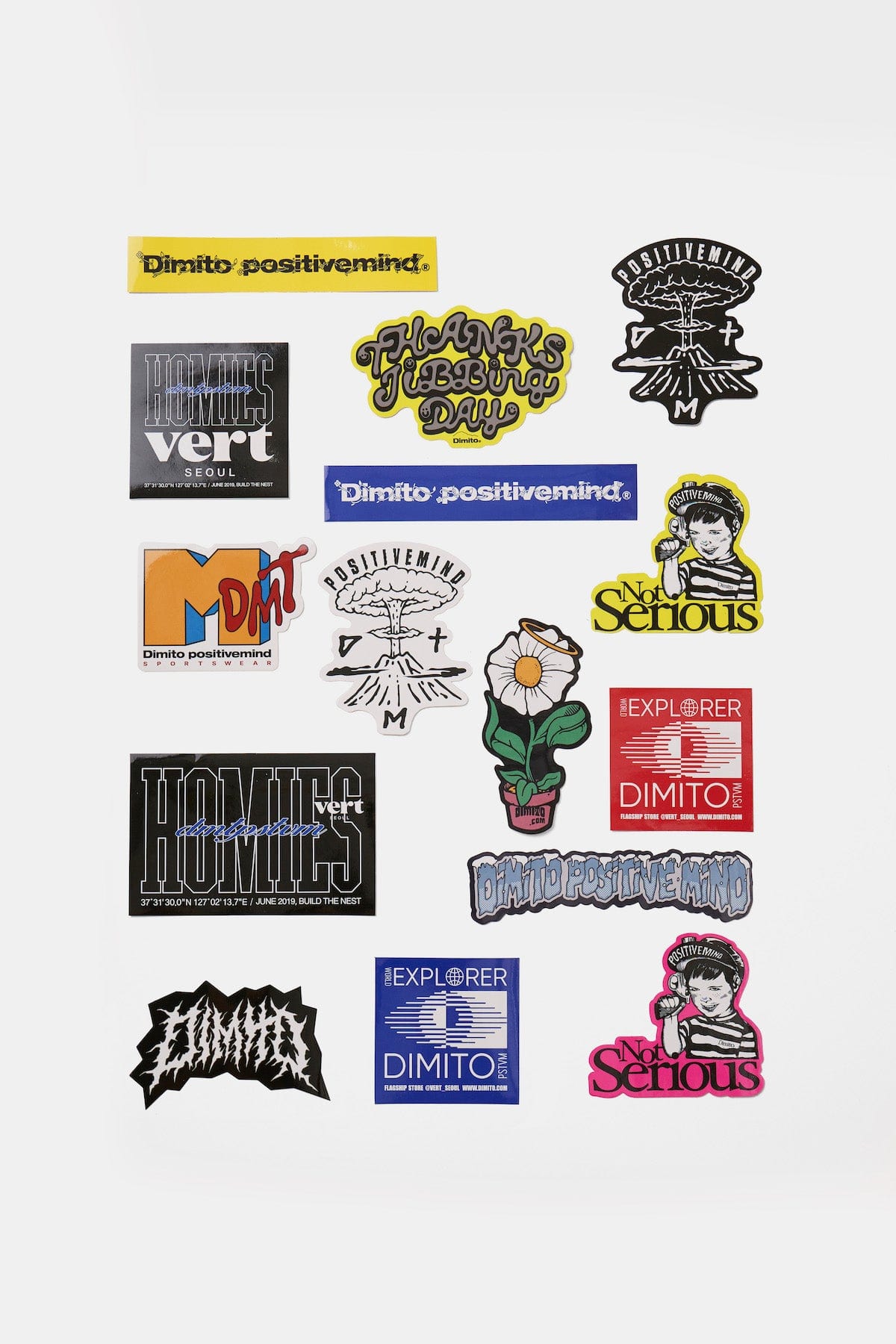 VERT VAR DIMITO STICKER PACK 15PCS SET NO.1