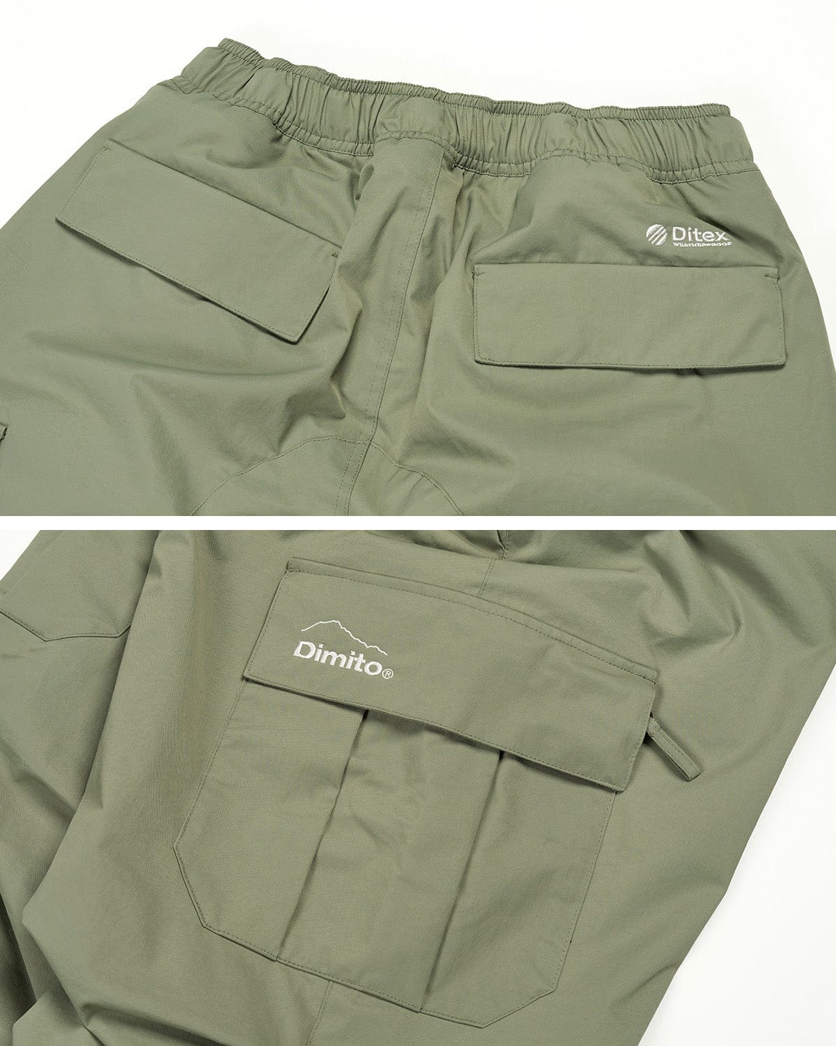 VERT VARIANT CARGO PANTS DARK OLIVE (Semi Wide Fit)