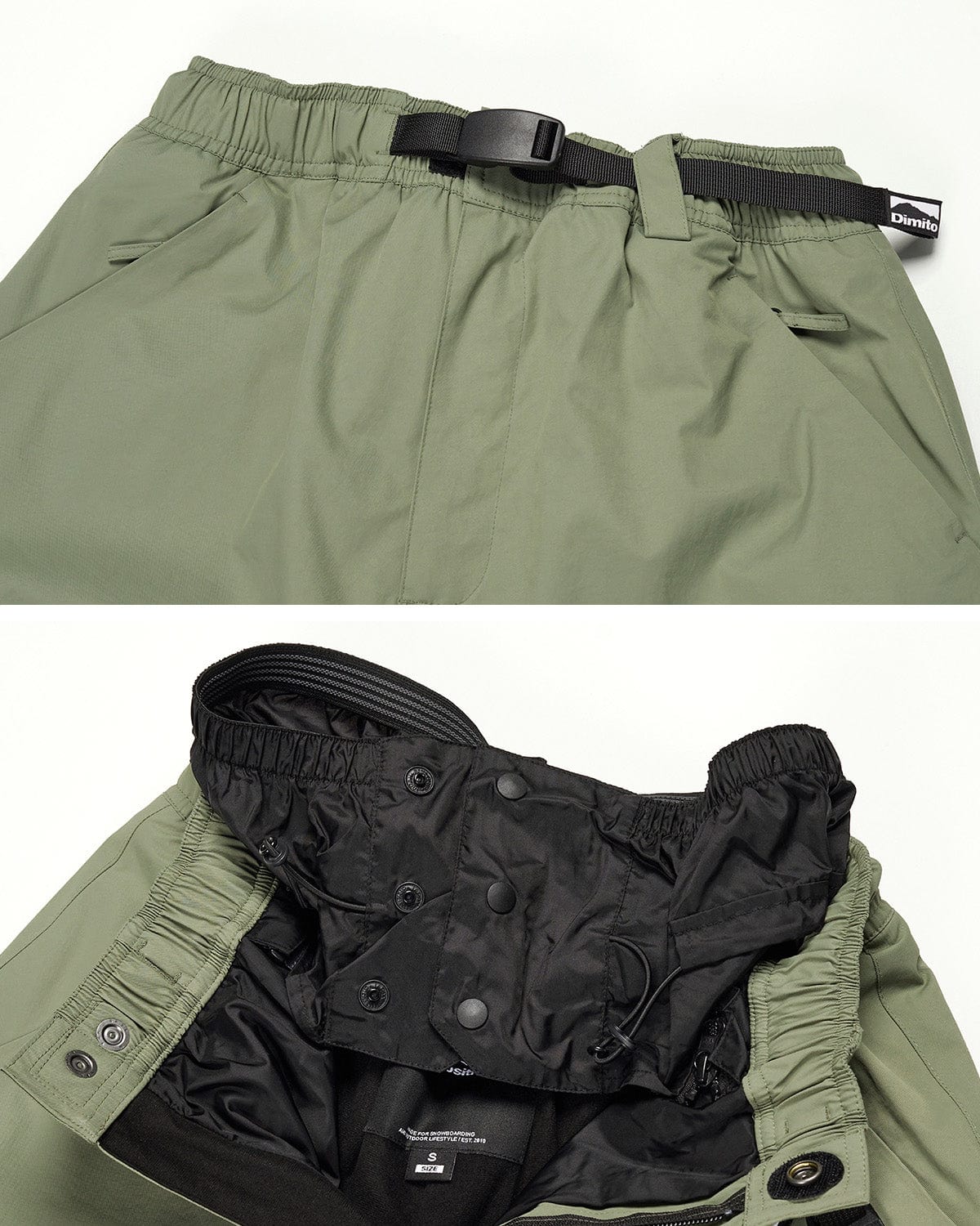 VERT VARIANT CARGO PANTS DARK OLIVE (Semi Wide Fit)